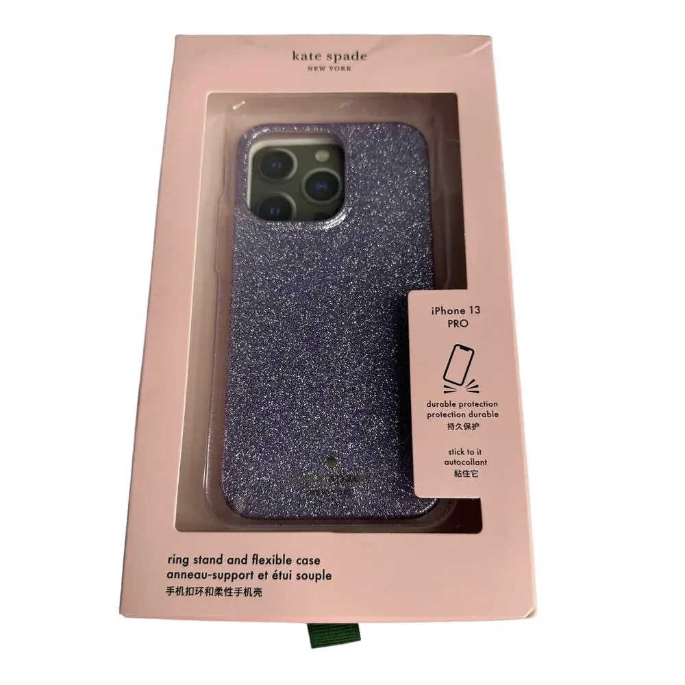 Kate Spade Iphone 13 PRO Glitter Lilac Fros Case
